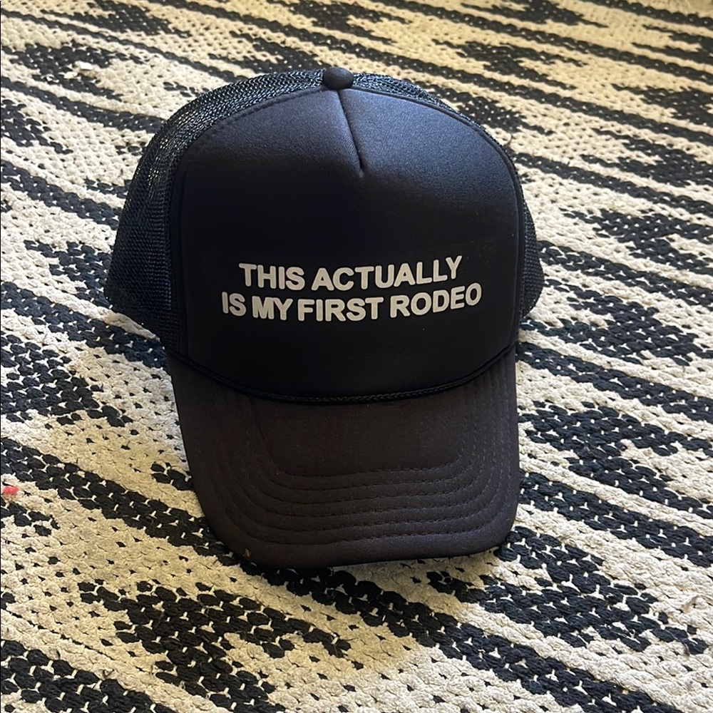 Black Trucker Cap